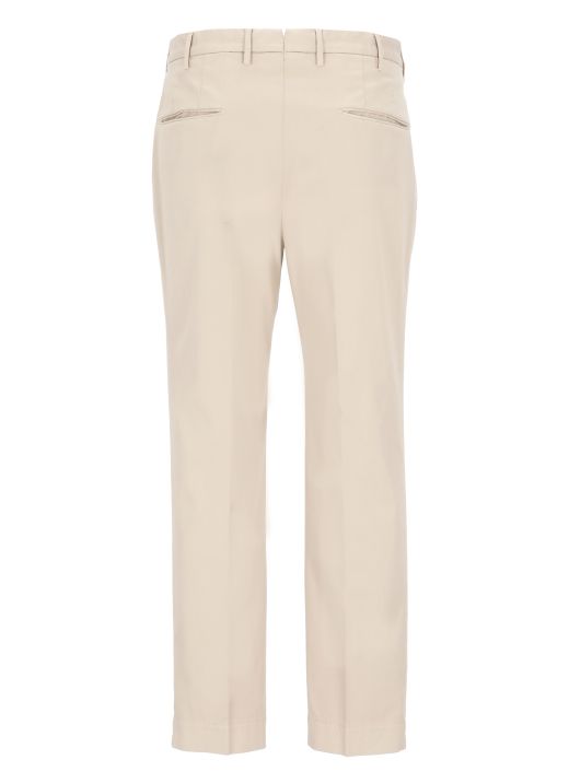 Carrot fit ribbed trousers