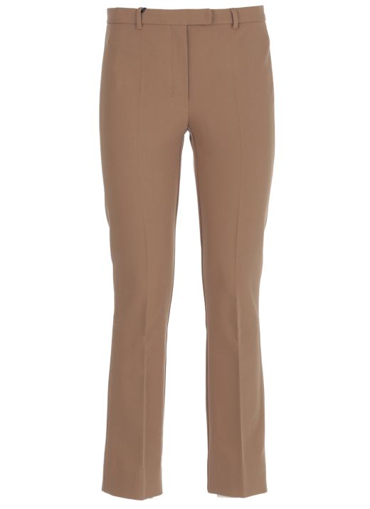 Cotton and viscose trouser