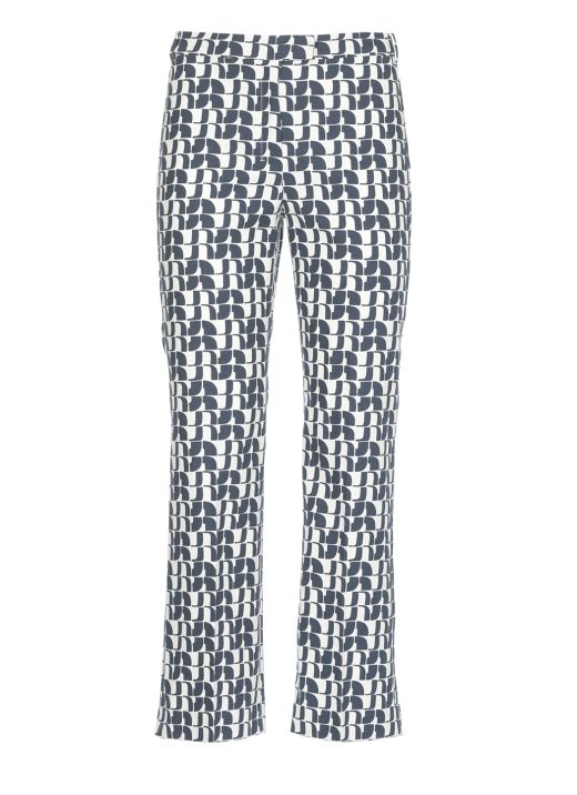 Cotton basketweave trousers