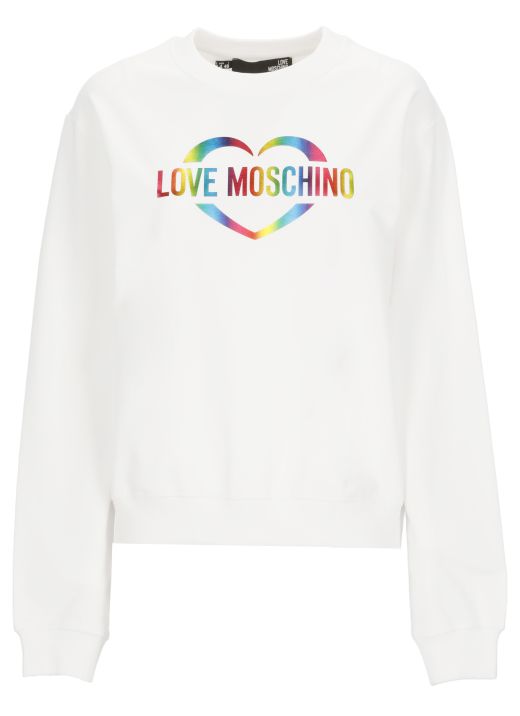 Felpa Love Moschino con Heart Logo