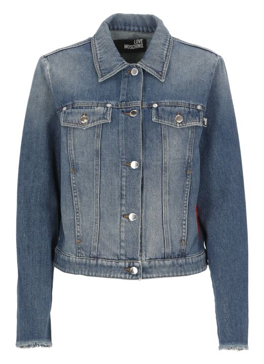 Giacca in denim con Heart patch