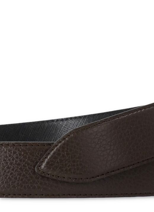 Dollaro pebbled leather belt
