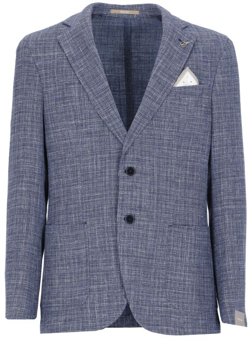 Giacca monopetto in tweed