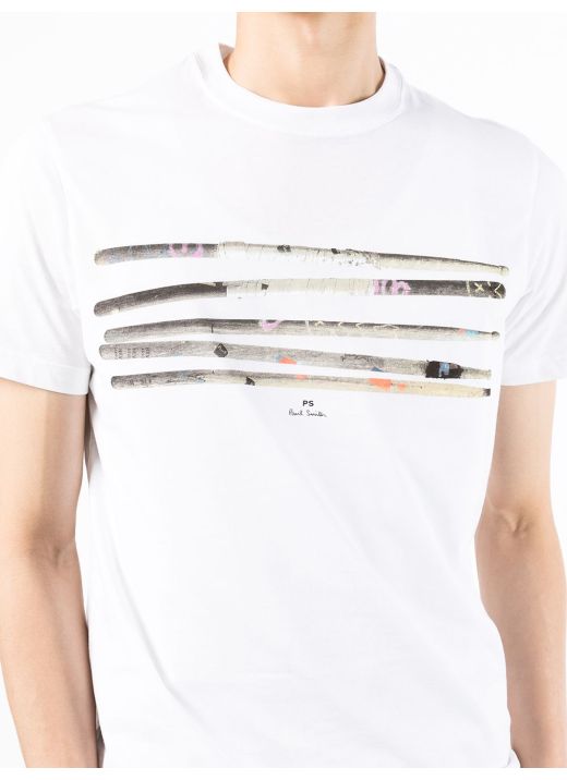 T-shirt con stampa drumsticks