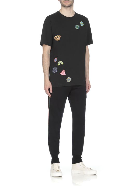 T-shirt with stickers print