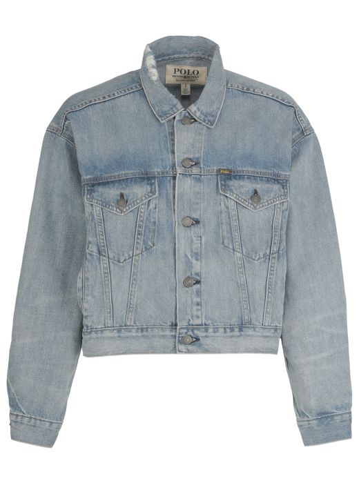 Oversize cropped jeans jacket