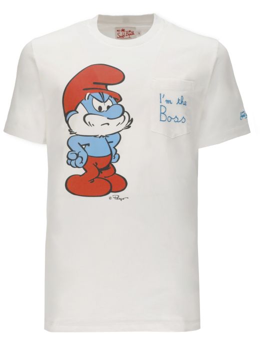 T-shirt con stampa Smurf Boss