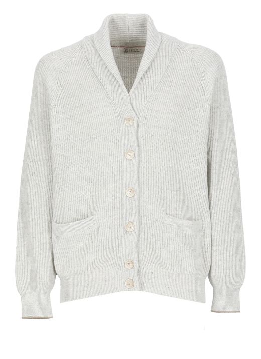 Cotton and linen cardigan