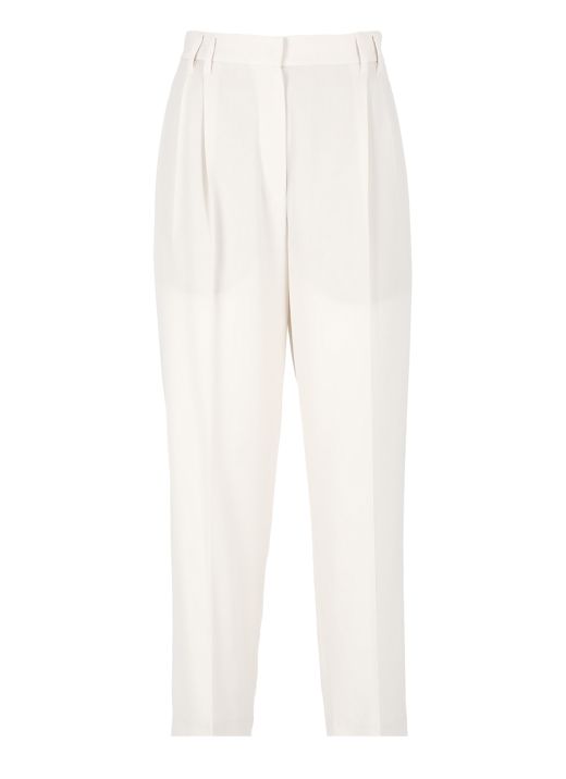 Cotton twill Baggy trousers