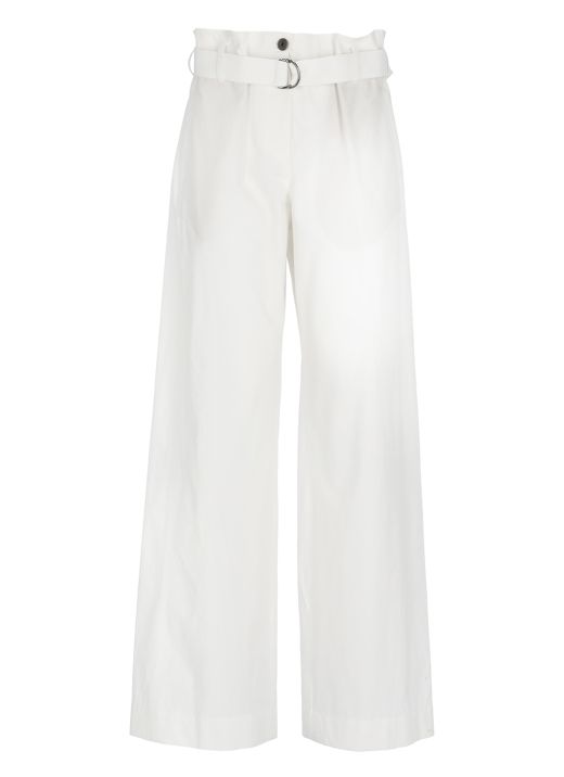 Oversize cotton trousers