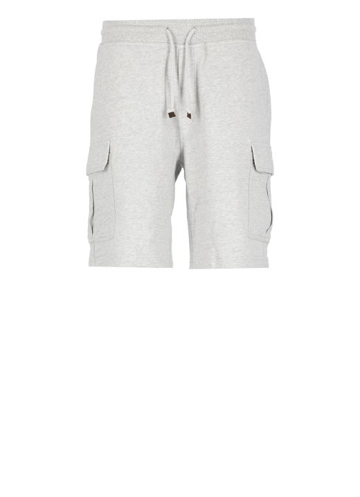 Cotton and linen  bermuda shorts