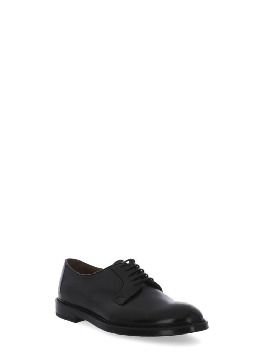 Smooth leather lace-up shoes