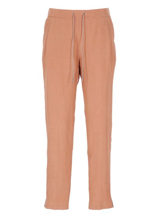 Linen and silk trousers