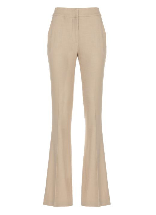Stretch fabric trousers