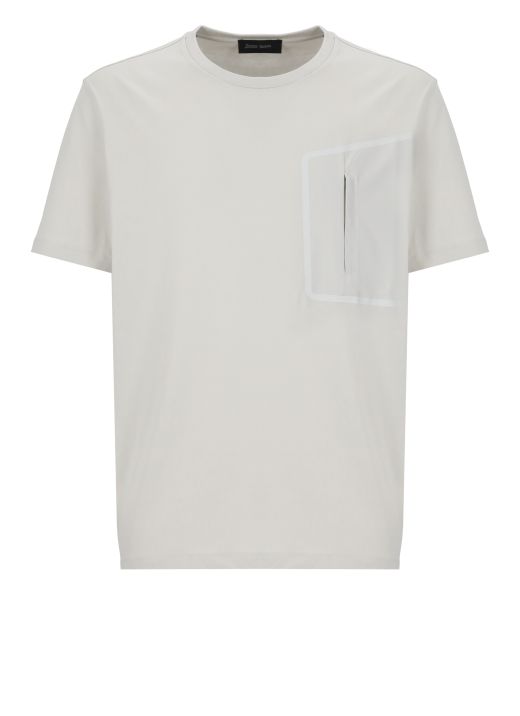 T-shirt with welt pocket