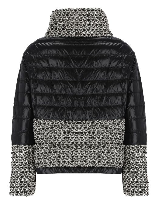 Quilted down jacket