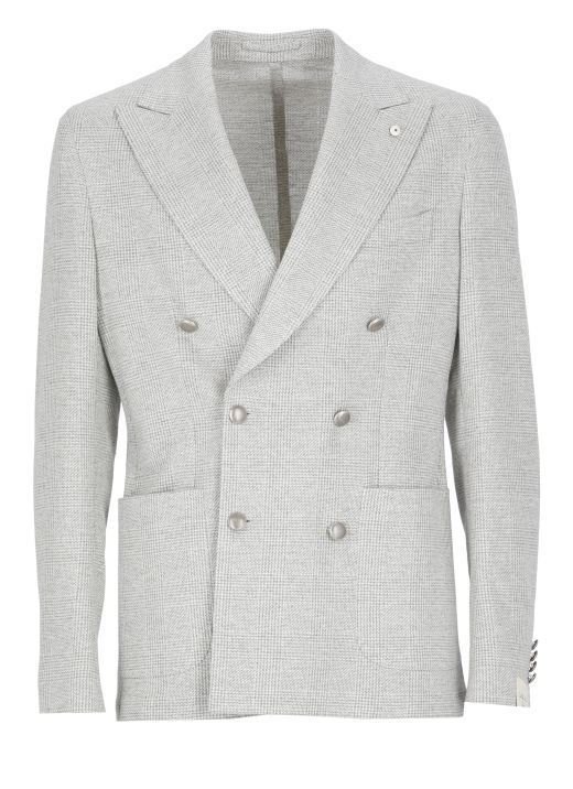 Linen double breasted jacket