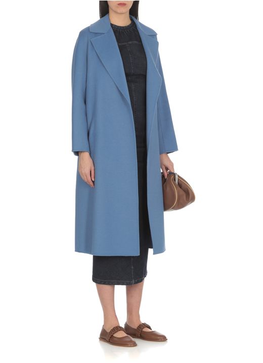 Wool, silk and cashmere coat
