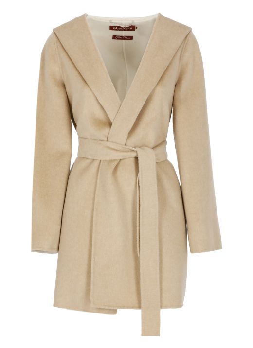 Cashmere and virgin wool coat