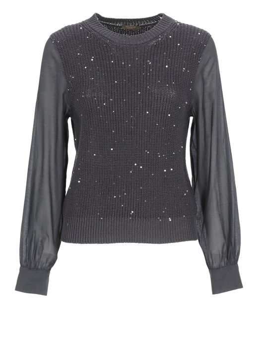 Sweater with sequins