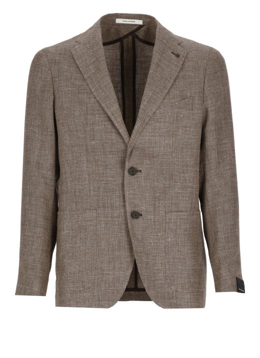 Linen and wool blend jacket