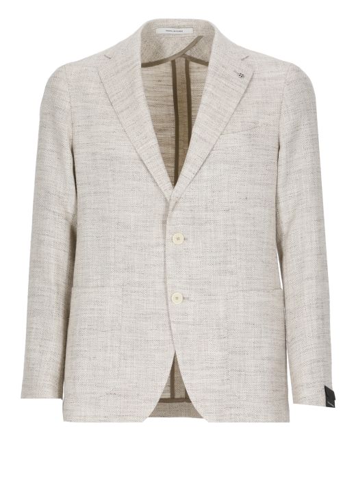 Silk, linen and cotton blend jacket
