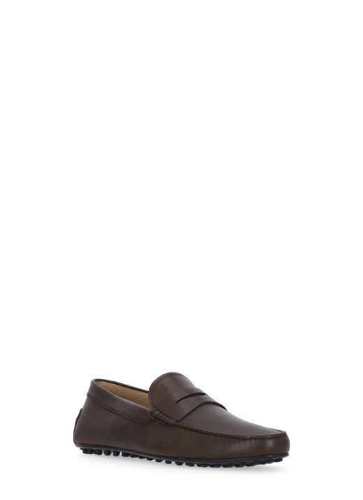 City leather loafers