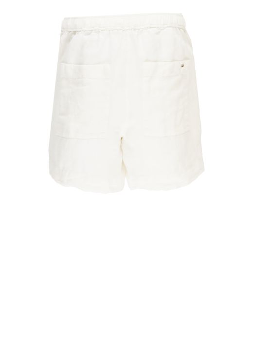 Linen bermuda shorts