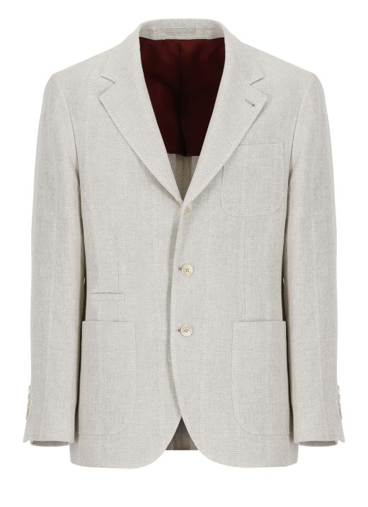 Linen blend jacket