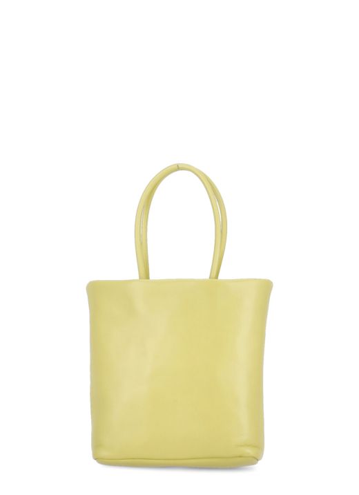 Smooth leather shopping bag