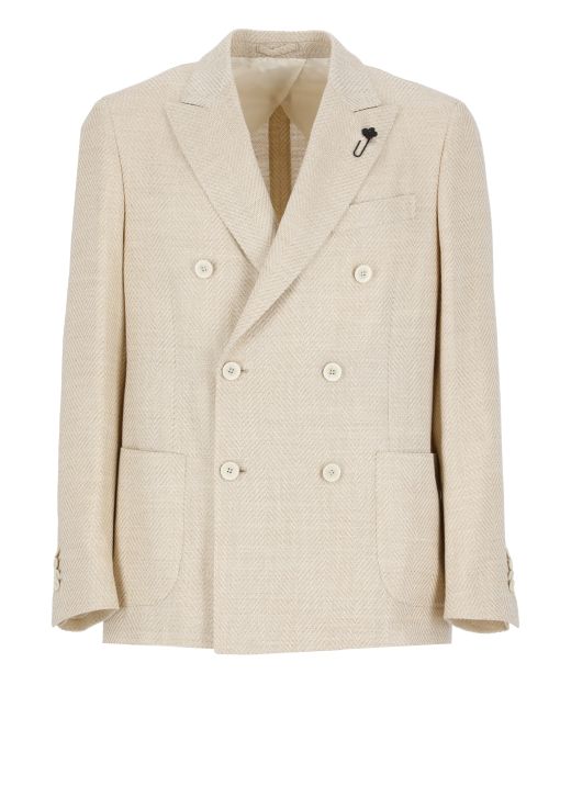 Wool, silk and linen jacket