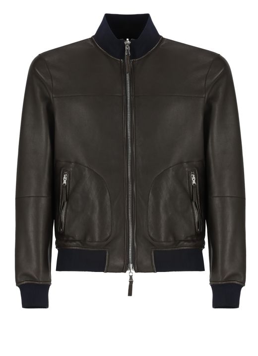 Cash Reversible leather jacket