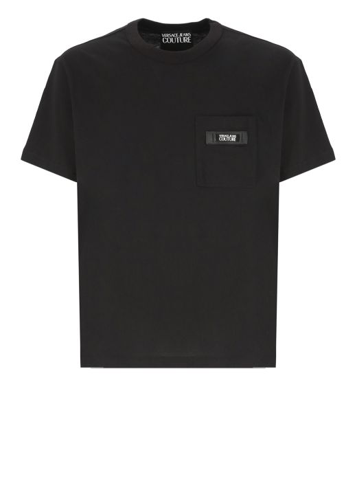 T-shirt with patch logo